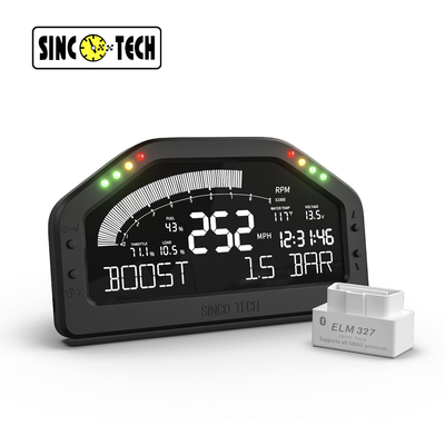 OBD2 Rpm9000 Multimeter Race Car Dashboard LCD Screen Do921 Sinco Tech